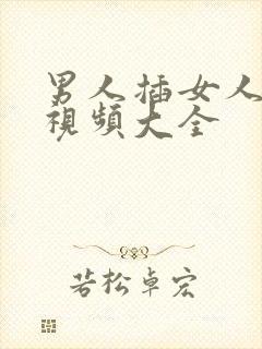 男人插女人下面视频大全