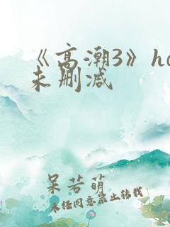 《高潮3》hd未删减