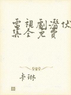 电视剧潜伏三十集全免费