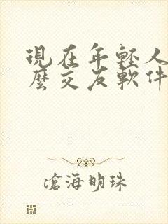 现在年轻人用什么交友软件