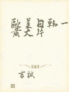 欧美日韩一级特黄大片