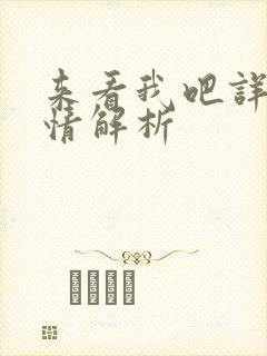 来看我吧详细剧情解析