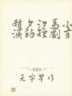 赵夕汐马小宇主演的短剧有哪些