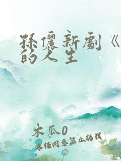 孙俪新剧《蛮好的人生