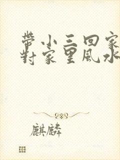 带小三回家睡觉对家里风水有影响吗