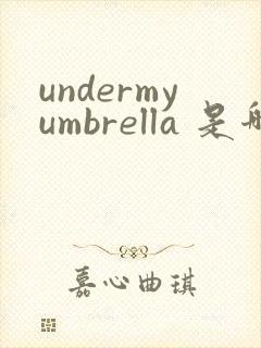 undermyumbrella 是哪首歌的歌词