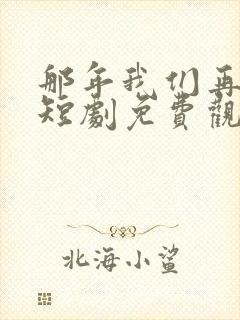 那年我们再相逢短剧免费观看