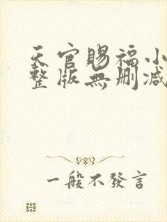 天官赐福小说完整版无删减txt