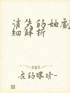 消失的她剧情详细解析