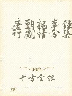 唐朝诡事录2西行剧情分集介绍