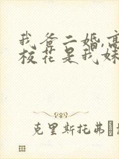 我爸二婚,高冷校花是我妹完结版