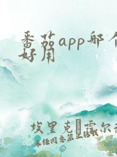 番茄app哪个好用