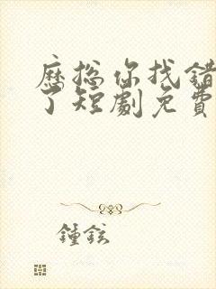 历总你找错夫人了短剧免费观看