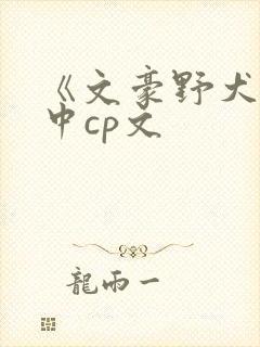 《文豪野犬》太中cp文