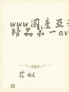 www国产亚洲精品第一av