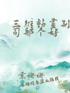 三维动画制作公司那个好