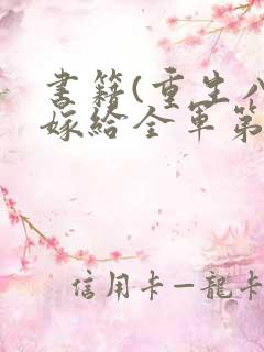 书籍(重生八零嫁给全军第一硬汉)