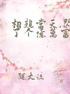 相亲当天,闪婚了个亿万富翁