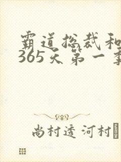 霸道总裁和我的365天第一季