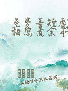 免费看短剧何苦相思煮余年