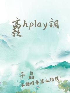 高hplay调教
