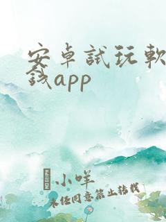 安卓试玩软件赚钱app