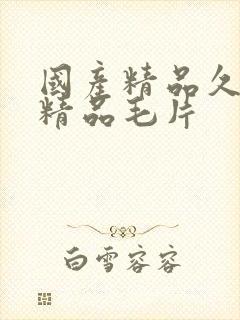 国产精品久久久精品毛片