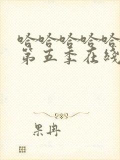 哈哈哈哈哈哈哈第五季在线观看