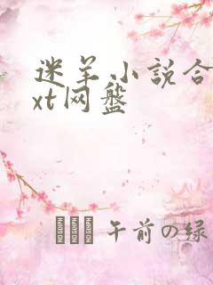 迷羊小说合集txt网盘