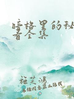 暗格里的秘密观看全集