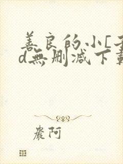 善良的小[子hd无删减下载