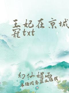王妃在京城当团宠txt