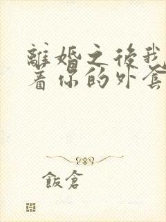 离婚之后我还穿着你的外套小说免费