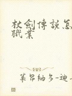 杖剑传说怎么换职业