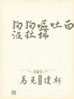 狗狗呕吐白色粘液拉稀