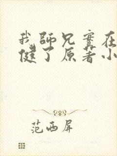 我师兄实在太稳健了原著小说