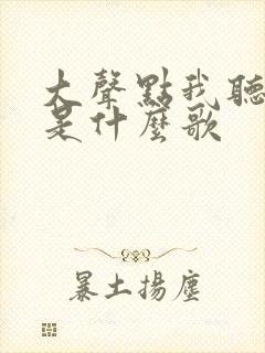 大声点我听不见是什么歌