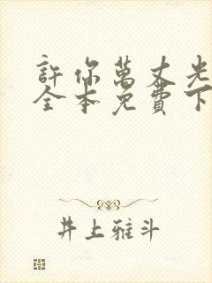 许你万丈光芒好全本免费下载