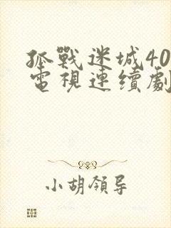 孤战迷城40集电视连续剧