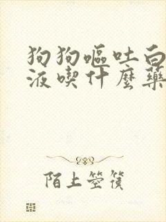 狗狗呕吐白色粘液吃什么药