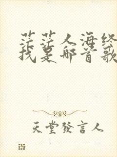 茫茫人海终生寻找是哪首歌的歌词