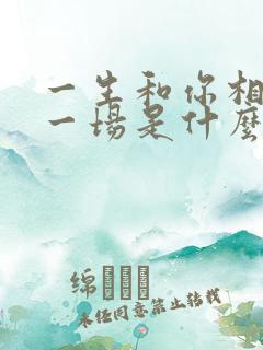 一生和你相爱了一场是什么歌