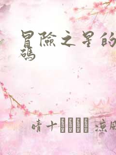 冒险之星的兑换码