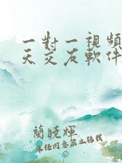 一对一视频 聊天交友软件