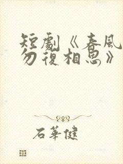短剧《春风不言勿复相思》在线观看