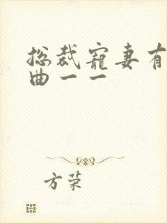 总裁宠妻有点甜曲一一