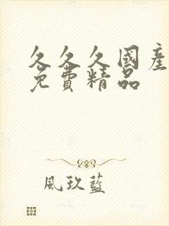 久久久国产精品免费精品