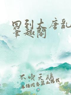 回到大唐乱后宫笔趣阁