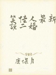 笑佳人最新的小说二婚