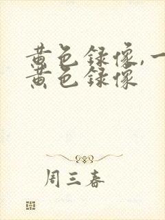 黄色录像,一级黄色录像